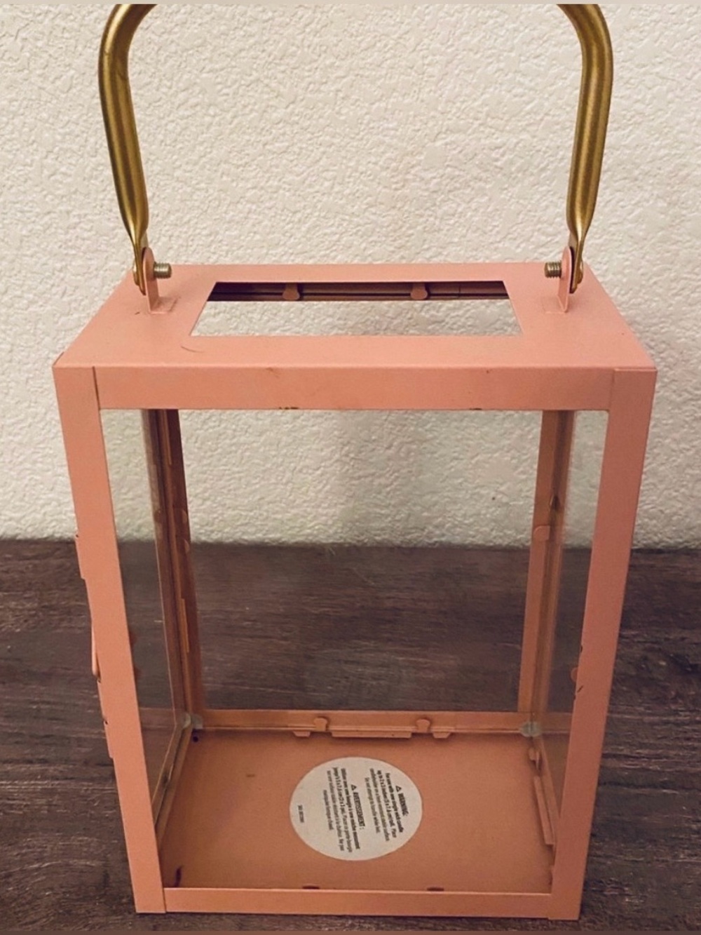 Pier 1 Lantern 6”L x 3.5”W x 8”H